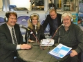 L to R: Neil Munday, Christine Muir, Dave King, Mike King
