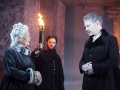 Judi Dench (Paulina) and Kenneth Branagh (Leontes) in The Winter's Tale.