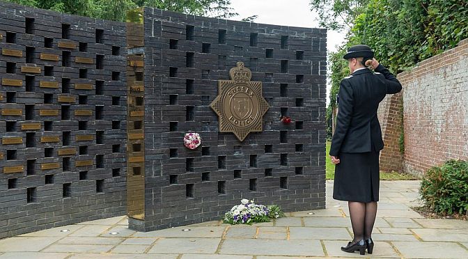 Memorial wall for fallen Sussex police unveiled