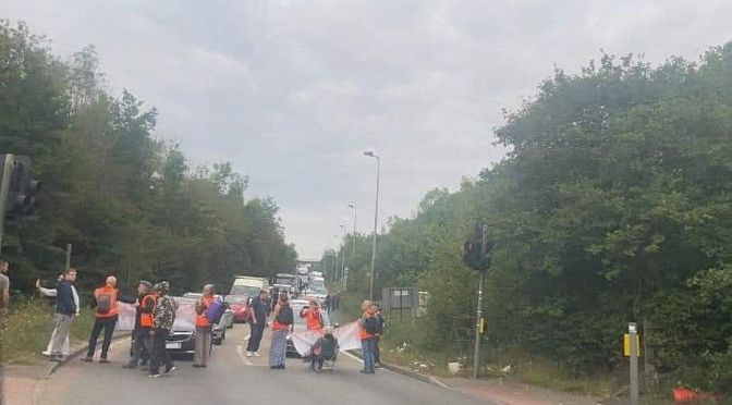 Protesters halt traffic on M25 junctions