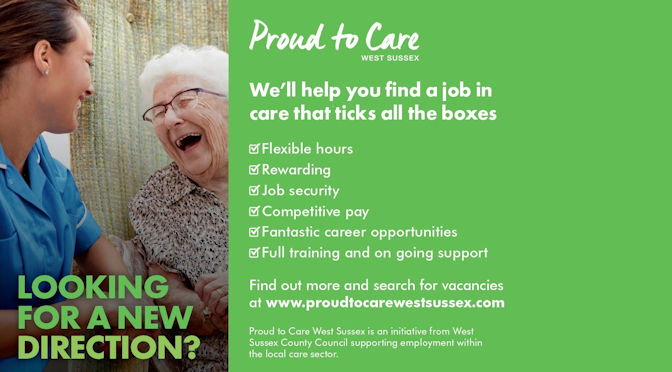 Care sector recruitment drive in West Sussex