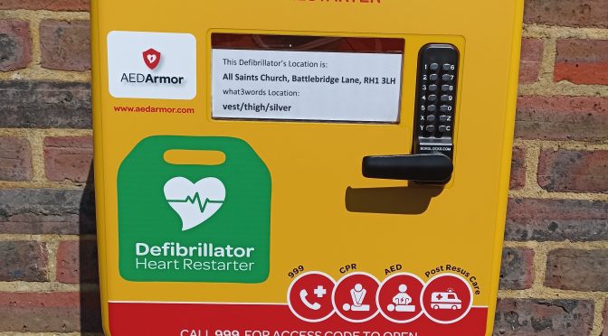 New Defibrillator For Merstham