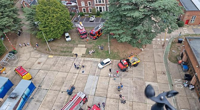 Neil reaches dizzy heights at Fire and Rescue Open Day!