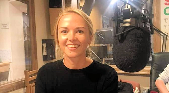 Molly Manwill talks about environmental issues with plastics